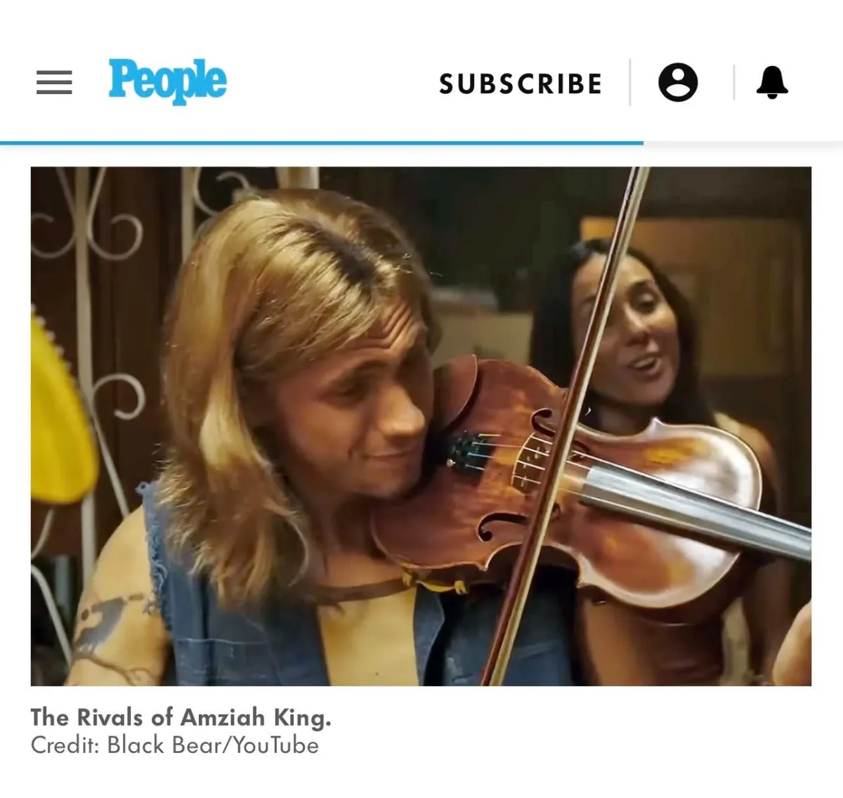PEOPLE Magazine feature on Quill from The Rivals of Amziah King