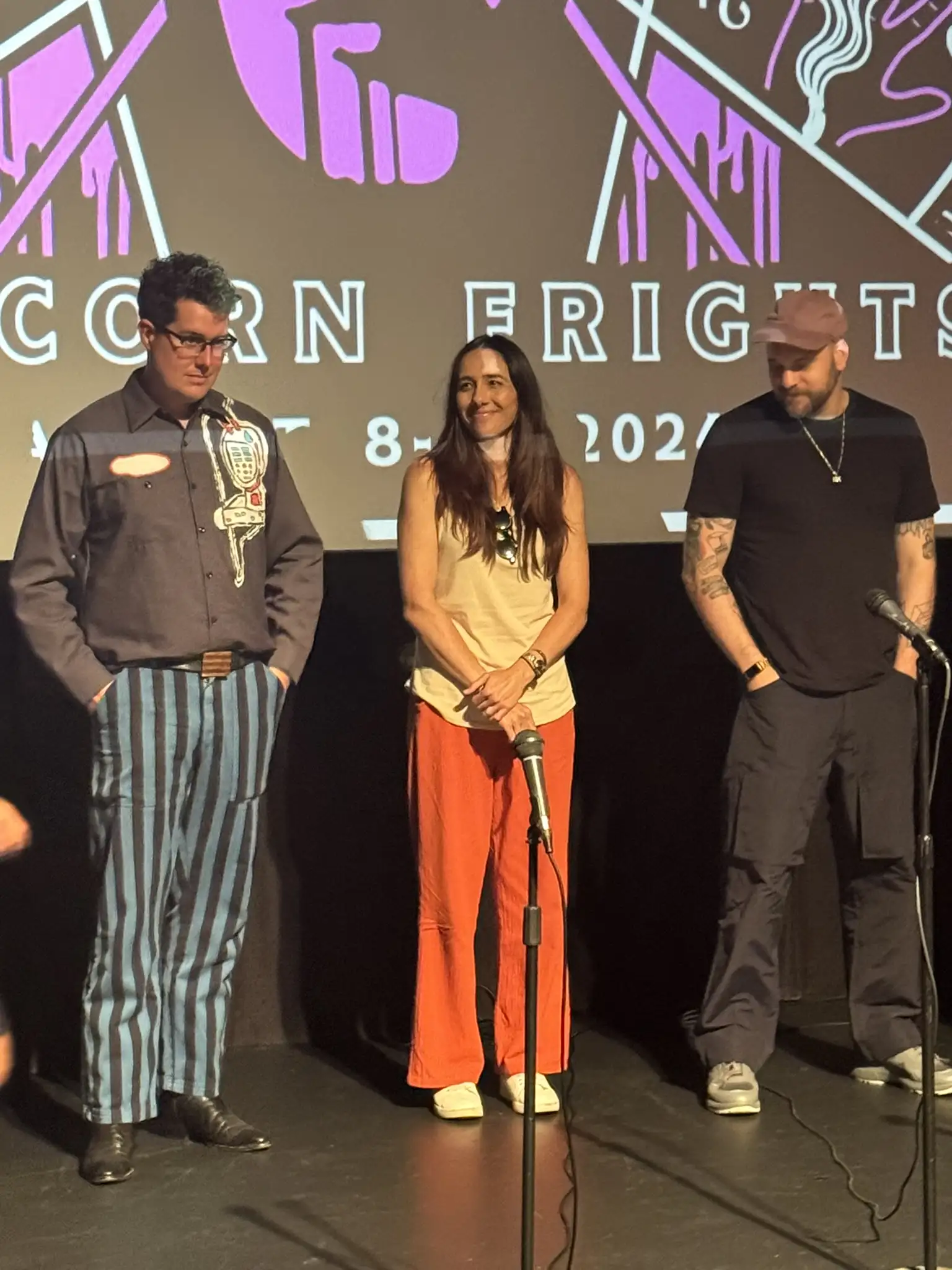 Andrea Pister at Popcorn Frights Film Festival Q&A
